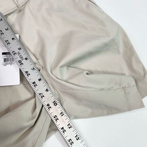 Lady Hagen Essential Golf Shorts Womens 6 Cream Havana Flat Front Belt Loops NWT - Picture 6 of 10